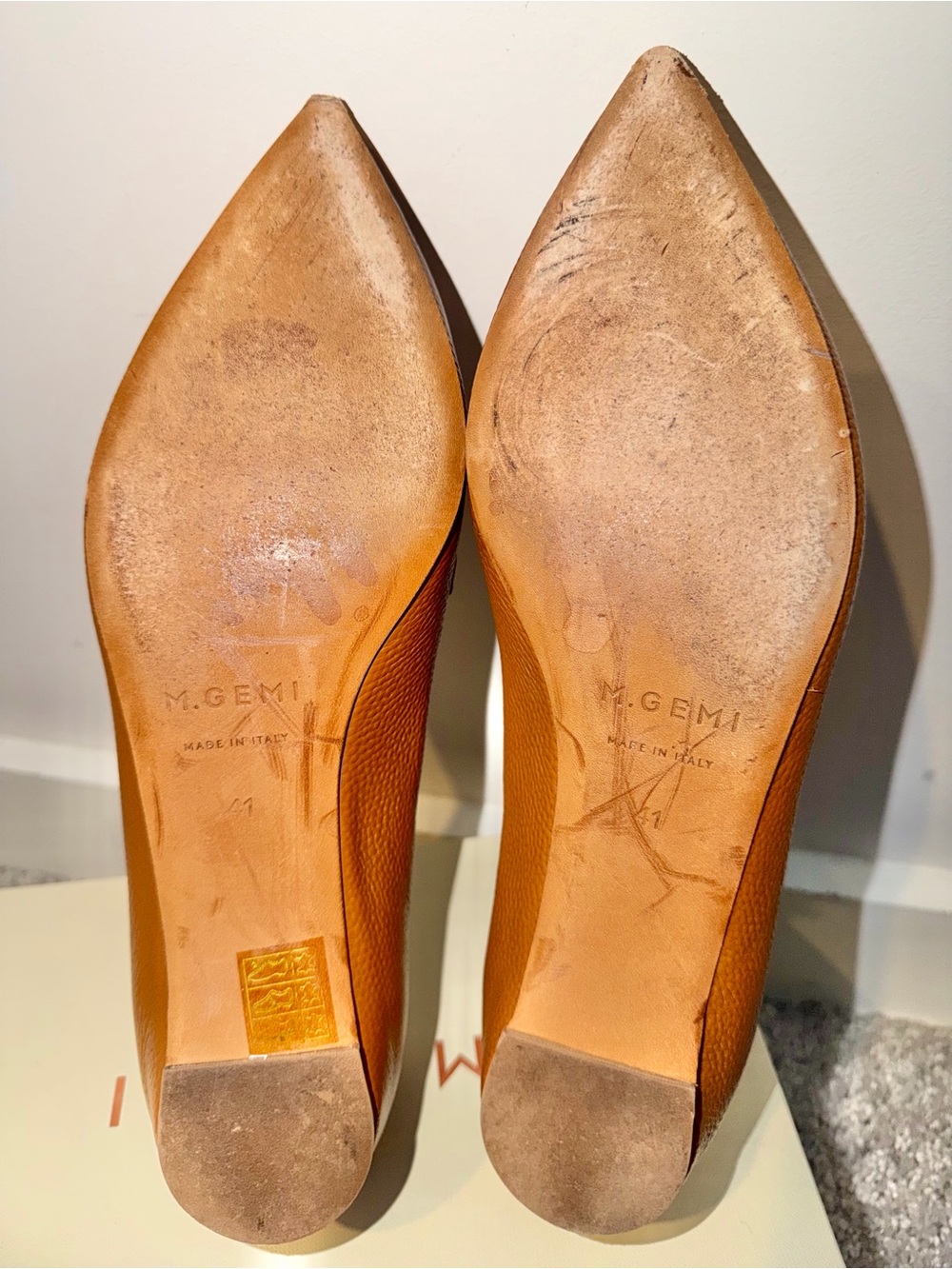 M. GEMI “The Gia” in Tan Tumbled Leather, W10 - Picture 7 of 16